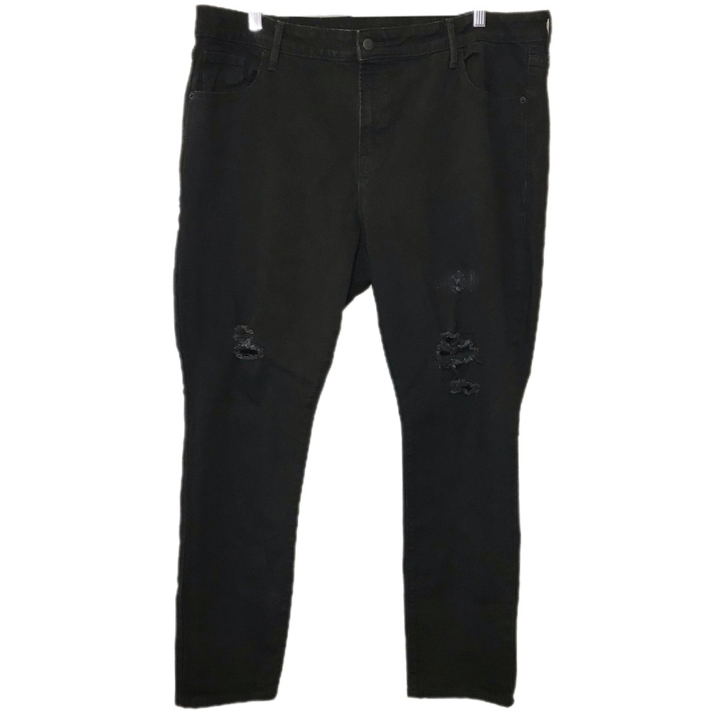 Old Navy Women’s Denim Skinny Jeans in black, mid-rise Pop Icon Skinny sz 18